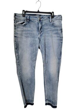 Silver Jeans Co Size 36 "Avery" Ankle Skinny Denim Blue Jeans